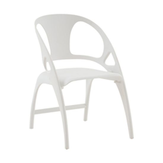Стул складной Liara пластик белый