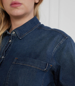 Платье с ремешком plus size Persona by Marina Rinaldi - темно-синий(1221333)