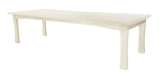 Стол Турин-М (дуб/тон 102 слоновая кость с патиной)