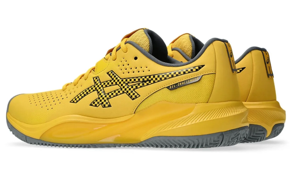Мужские кроссовки теннисные Asics Gel-Challenger 15 Clay - saffron/steel grey