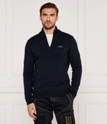 Хлопковый свитер Aeronautica Militare - темно-синий(MA1389L415)