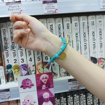 Плетёный браслет "Genshin Impact / Геншин - Сяо"