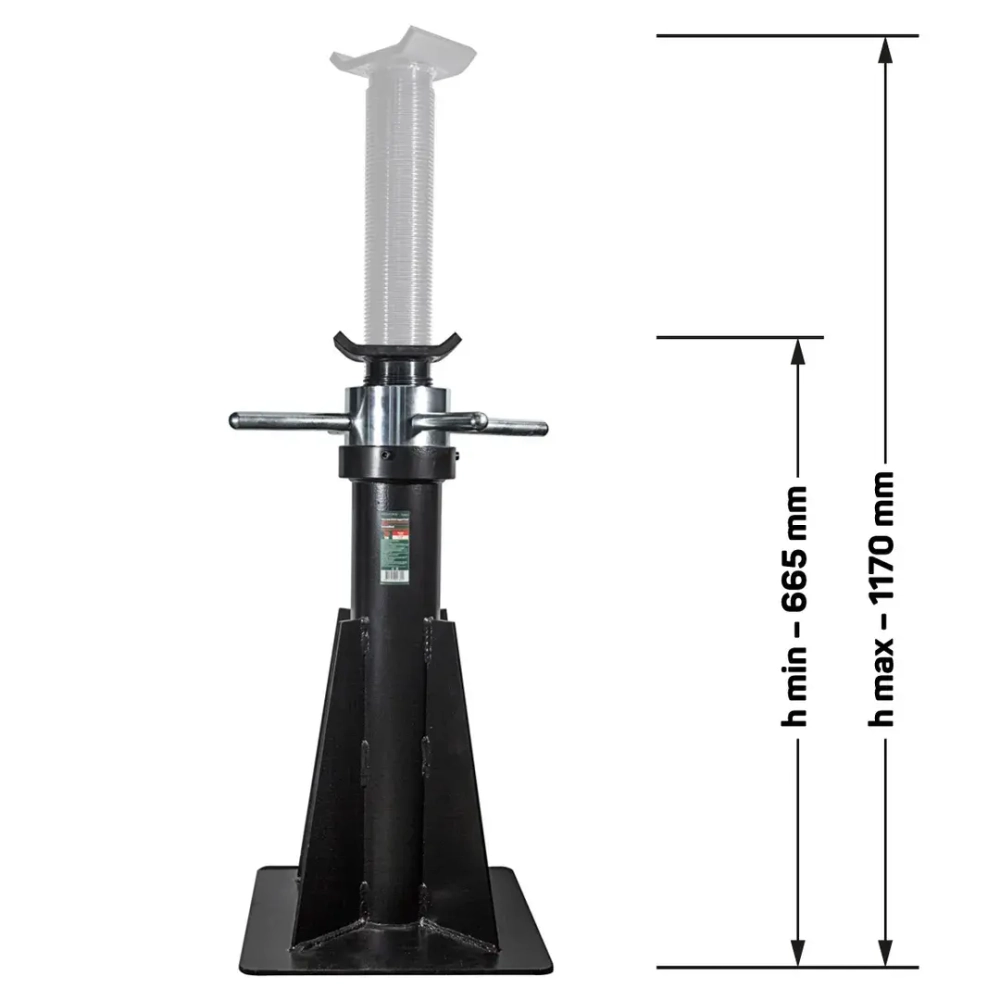 Подставка ремонтная механическая винтовая, 20т (h min-665мм,h max-1170мм) RockForce##Rock FORCE RF-TZ200012