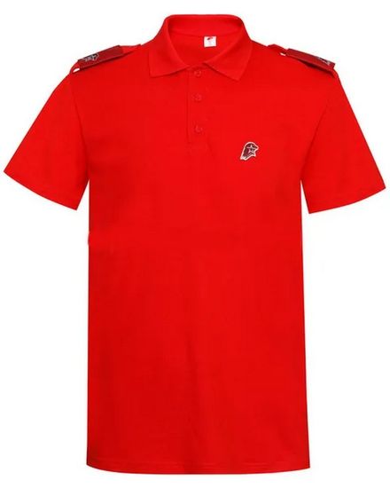 [М] Рубашка (поло) "Юнармия" красная кор. рукав