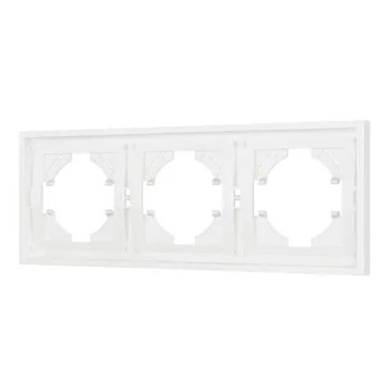 Рамка пластиковая FRM-TENDO-SFPL-3-WH (Arlight, Матовый белый) 054653