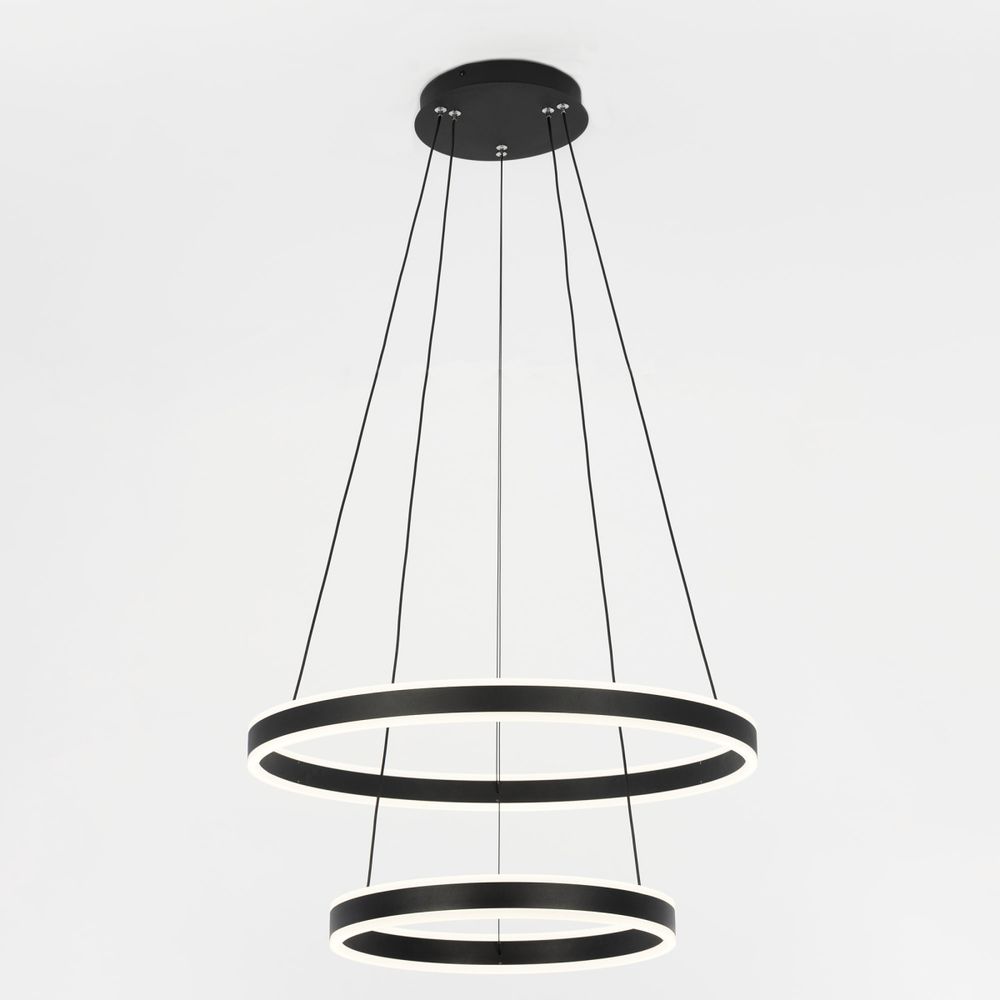 Citilux Дуэт CL719641 LED Люстра подвесная с пультом Чёрная