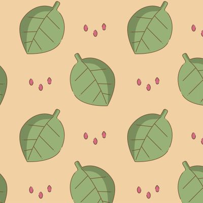 Листики и капли