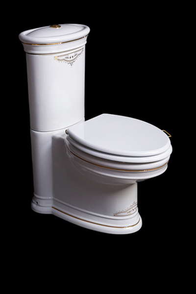 Унитаз с бачком напольный с узором без сиденья BOHEME Puro 959-G