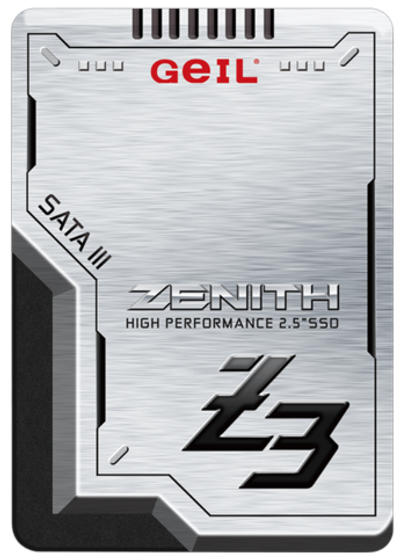 Твердотельный накопитель 1000GB SSD GEIL GZ25Z3-1TBP ZENITH Z3 Series2.5” SATAIII R520MB/s W470MB/s