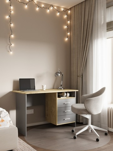 Stif (Реал) Стол письменный (базальт)