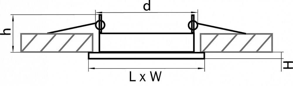 Встраиваемый светильник Lightstar Tensio 212124