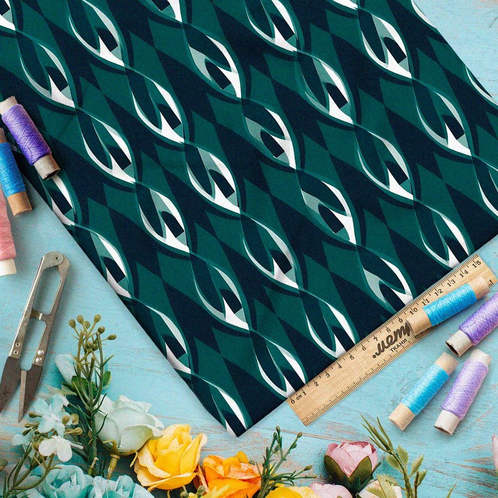 Ткань премиум интерлок абстрактное путешествие во вселенную