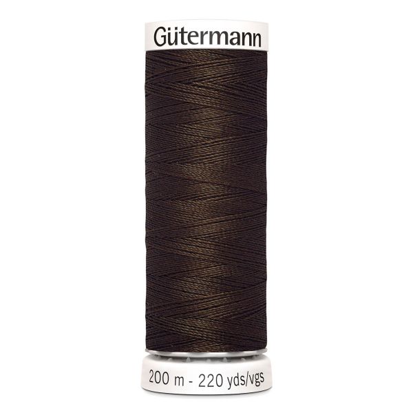 Нитки универсальные Gutermann Sew-all 100 (200 метров), 5 кат. | 406 шоколад