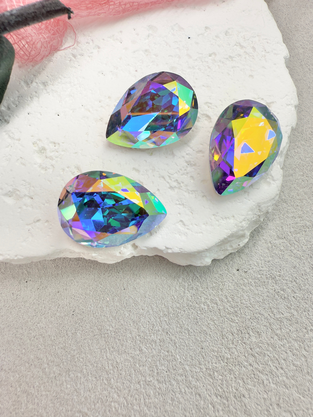 Капля Drop 18*13 мм, Light Sapphire AB