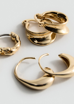3 пары серьги-кольца