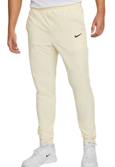 Мужские теннисные штаны Nike Court Advantage Trousers - alabaster/black