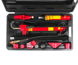 Набор инструментов для кузовных работ гидравлический, усилие 10т, 17 предметов в кейсе JTC