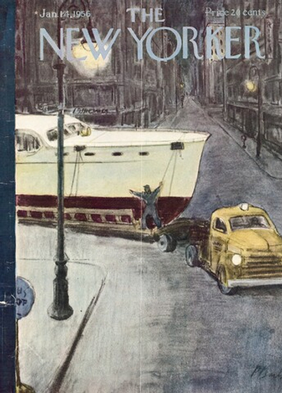 Журнал The New Yorker 14-01-1956, обложка