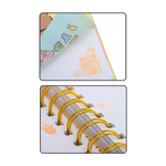 Блокнот Basir с разделителями, формат А5, серия "Капибара", прозрачная обложка, 21*16 см, 120 листов, ассорти