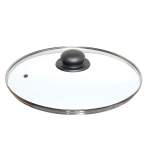 Крышка стеклянная 28см с пароотводом, цветная ручка