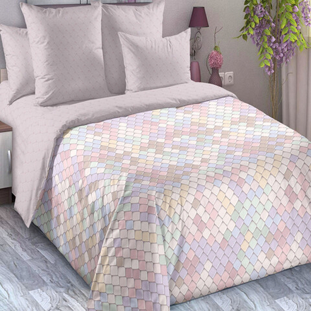 Комплект постельного белья "ВЛ. ВИТРАЖИ", перкаль, 100% хлопок.