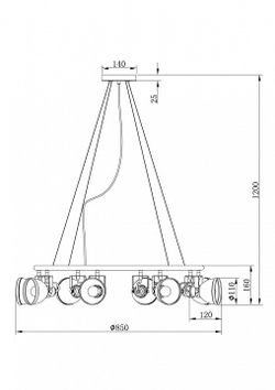 Подвесная люстра Freya Roslyn FR4003PL-08W