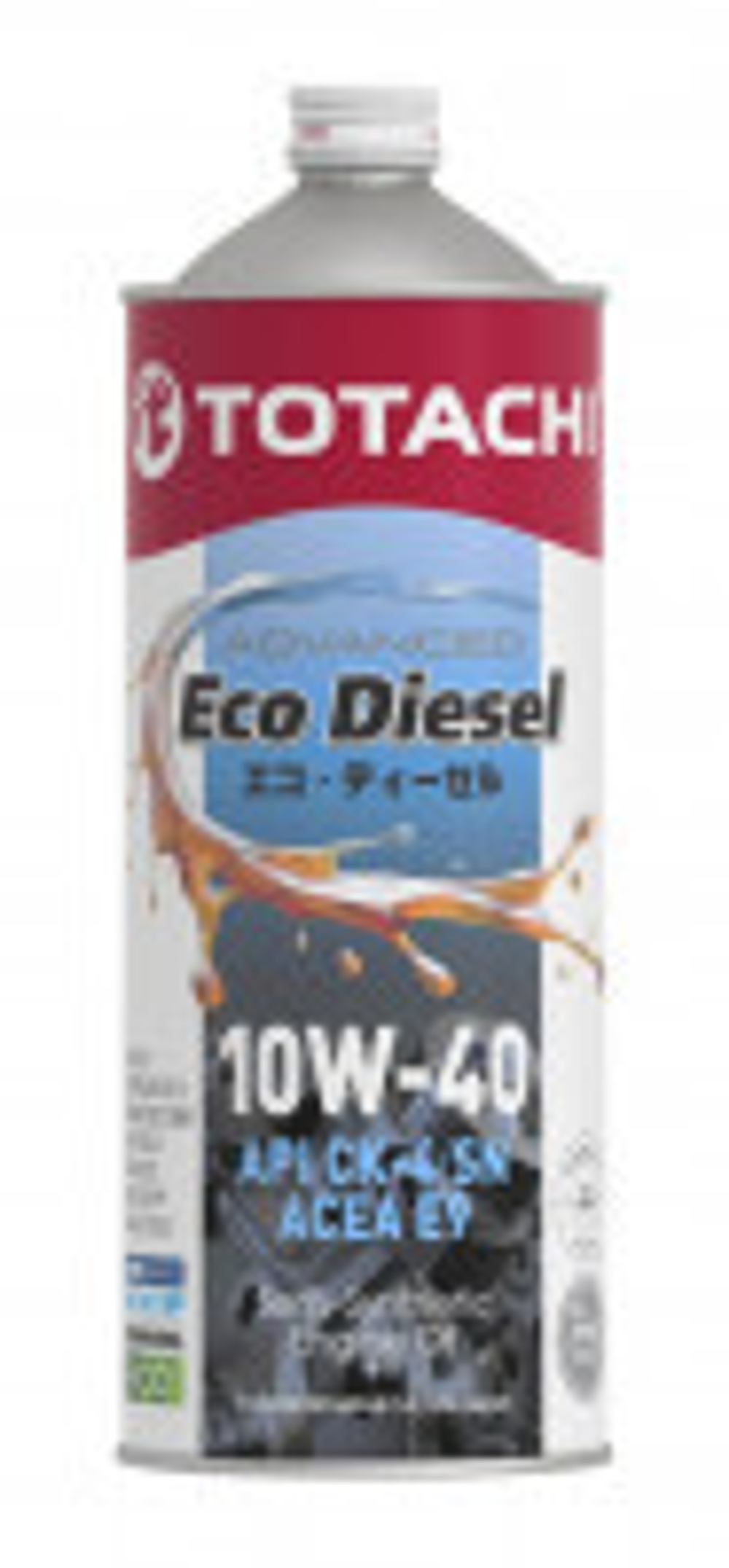 Моторное масло TOTACHI  Eco Diesel Semi-Synthetic  SAE 10W-40  API CK-4/СJ-4/SN      1л