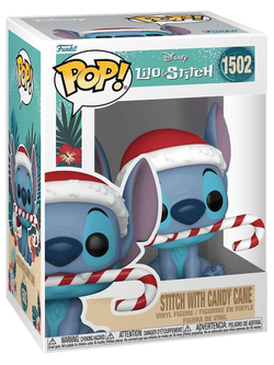 Фигурка Funko POP! Disney Lilo & Stitch Holiday Stitch with Candy Cane (1502) 80036