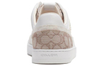 COACH Coach C201 leather round toe lace-up low-top sneakers men's white