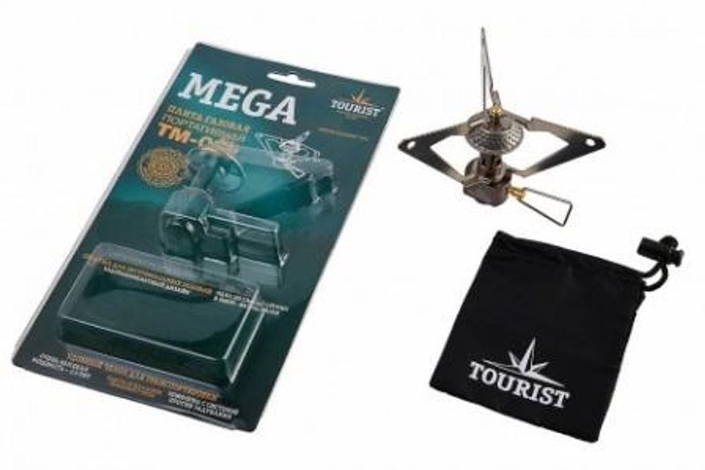 Мини газовая плита MEGA (TM-020), "Tourist"