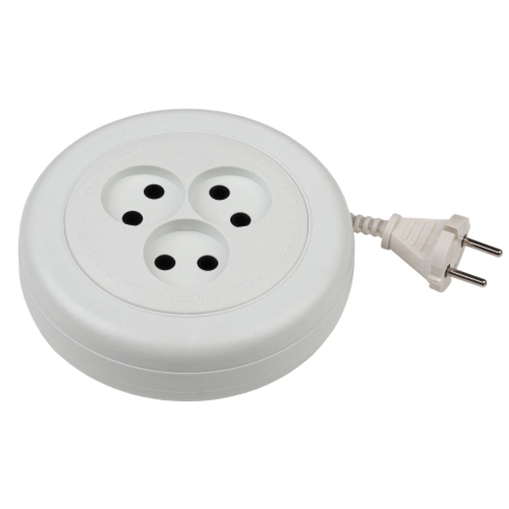 Удлинитель электрический ЭРА UX-3-1,5m без заземления 3 розетки 1,5м ПВС 2x0,75мм2 6А | Бытовые удлинители