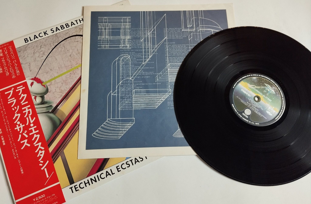 Винтажная виниловая пластинка LP Black Sabbath Technical Ecstasy (Japan 1976) (Obi)