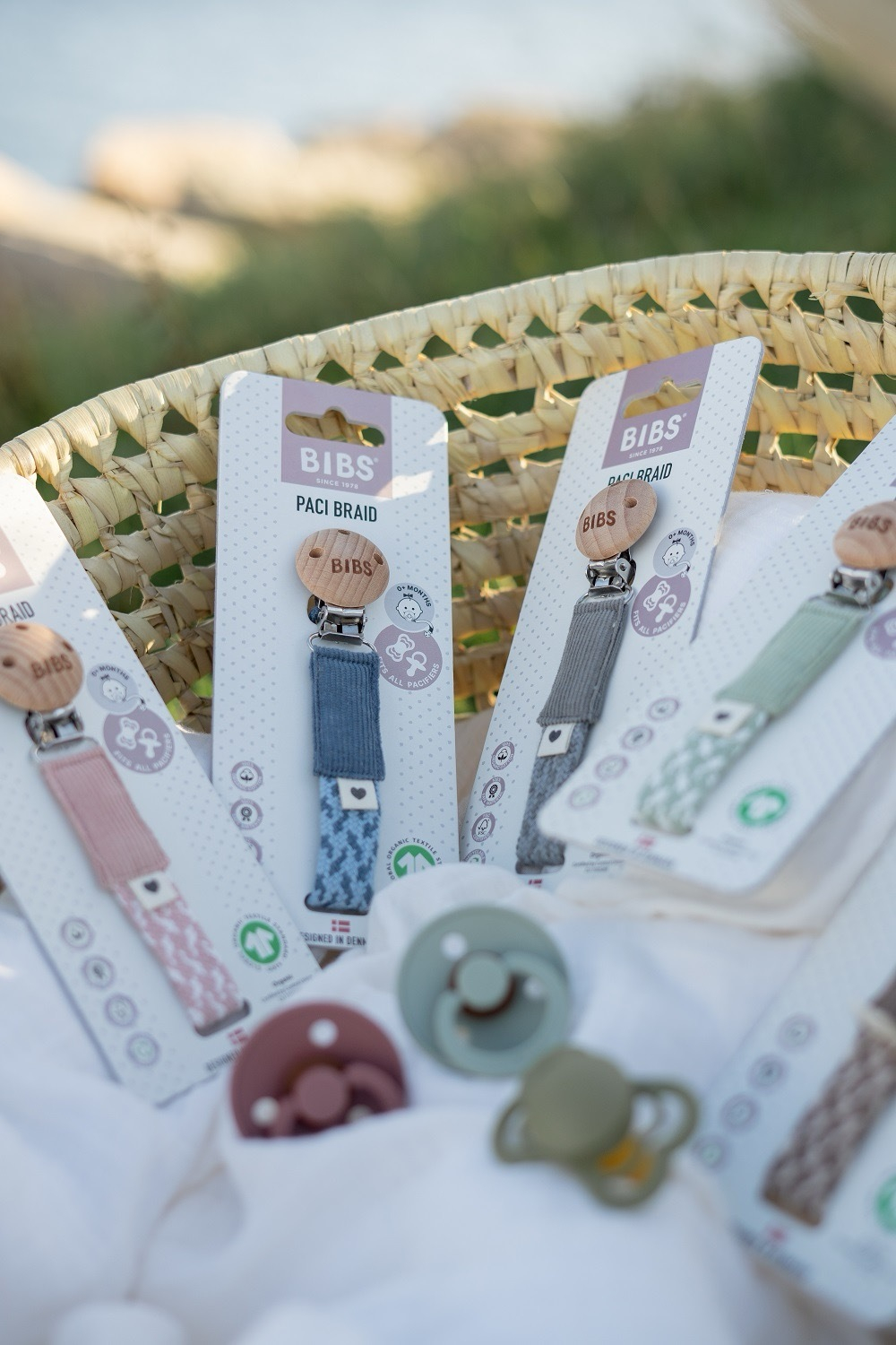 Держатель для пустышки BIBS - Sage/Ivory