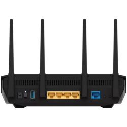 Маршрутизатор Роутер беспроводной ASUS RT-AX5400 4 LAN, 1000 Мбит / с, 4 (802.11n), 5 (802.11ac), 6 (802.11ax), 1 x USB 3.2, 3G, 4G / LTE, IPv6 черный