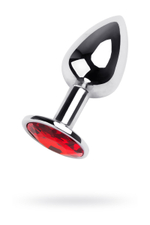 Анальная втулка с кристаллом Small красный 7 см