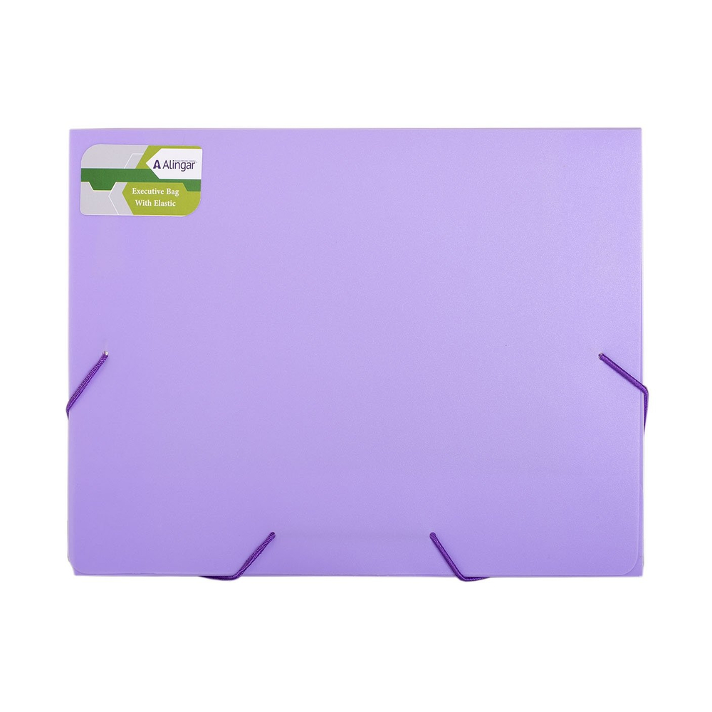 Папка на резинке Alingar A4, 330*240*33 мм, 600 мкм, ассорти, глянец "Ice"