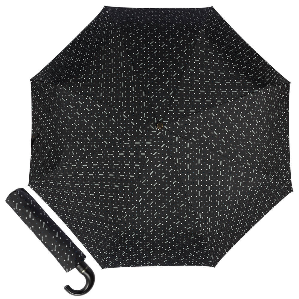 Зонт складной Moschino 8505-ToplessA Man dots Black Moschino