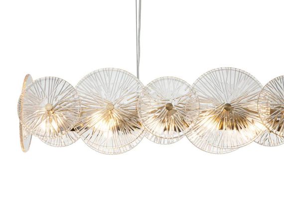 Подвесная люстра Indigo Miele 12021/7PL Brass V000021