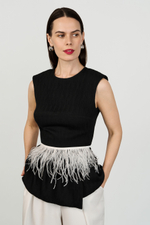 Топ с драпировкой