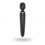 Большой перезаряжаемый вибромассажер для тела Wand-er Woman Black XXL (10 режимов, 5 скоростей) (Цвет: черный)