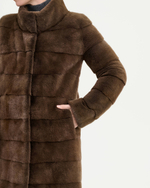 Шуба из меха норки