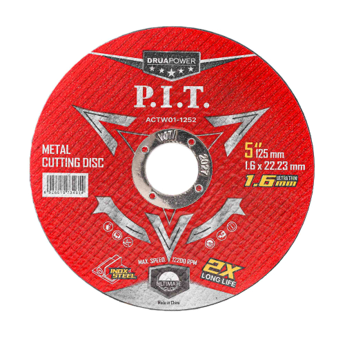 (ХОС) Диск отрезной по металлу P.I.T. 125x22,2x1,6 мм, (ACTW01-1252)