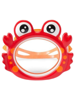 Маска для плавания детская Intex 55915 Fun Masks Краб / Очки маска для ныряния Крабик в бассейн и море Интекс 3-8 лет