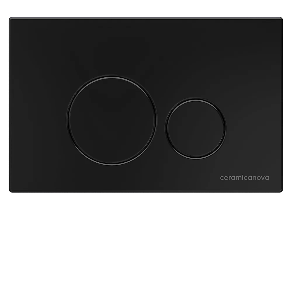 Унитаз подвесной Ceramica Nova PLAY Rimless CN3001_1001B безободковый, с крышкой микролифт, с инсталляцией и черной матовой кнопкой