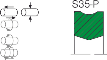 Уплотнение штока S35-P Aksios