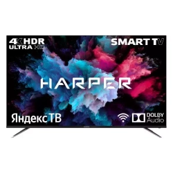 Телевизор HARPER 75"; 75U750TS черный