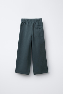 ZARA БРЮКИ STRAIGHT ИЗ МЯГКОЙ ТКАНИ С ЭТИКЕТКОЙ, НЕФТЯНОЙ