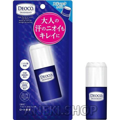 Дезодорант в стике против "возрастного" запаха 13 г Deoco Medicated Deodorant Stick Rohto