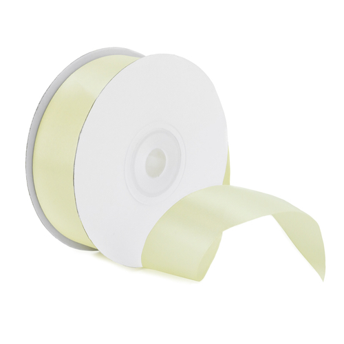 Лента Атлас Белый песок / 25 мм * 22,85 м