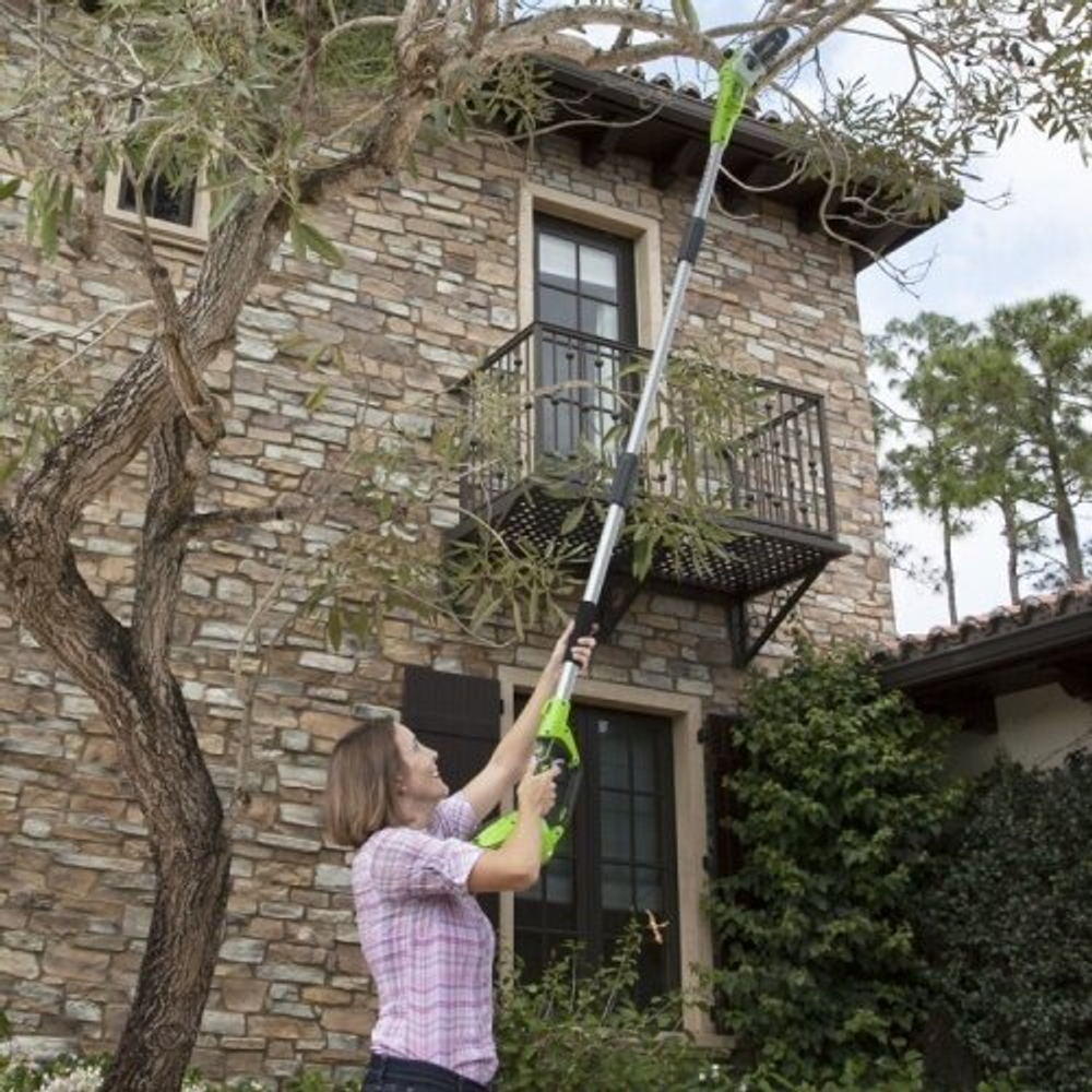 Высоторез электрический удлиненный GREENWORKS GPS7220 720Вт,46см,3/8-1,3-33,макс.длина 255см (20147)